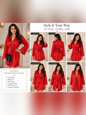 Nasty Gal Red Satin Zebra-Texture Mini Dress